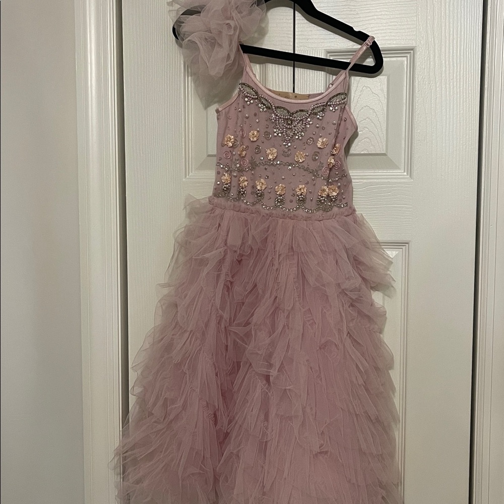 Tutu Du Monde Smokey Pink/Lavender Beaded Dress